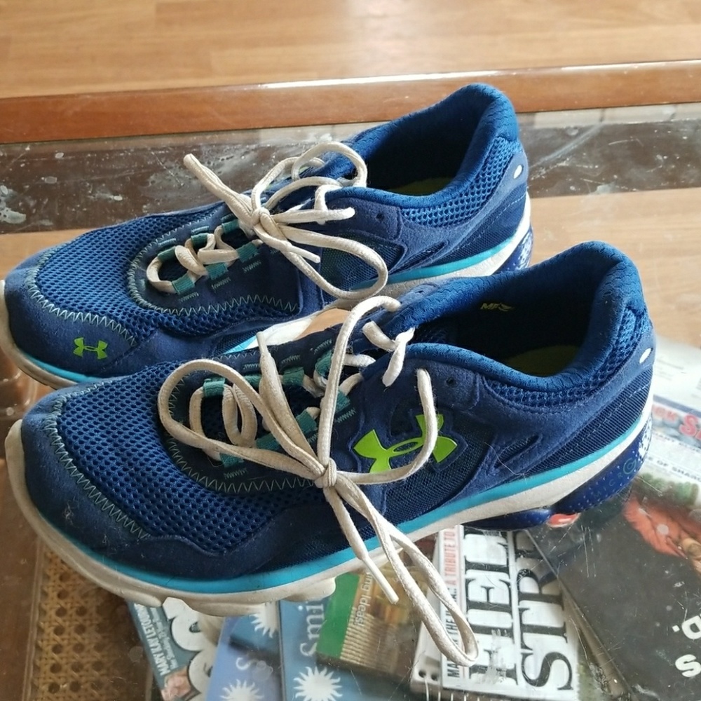 Blue Under Armour shoes